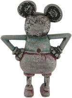 MICKEY MOUSE RARE FRENCH CAST ALUMINUM BANK.