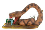 "LAND OF THE GIANTS" RATTLESNAKE BUILT-UP STORE DISPLAY MODEL ISSUED BY AURORA.