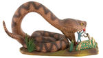 "LAND OF THE GIANTS" RATTLESNAKE BUILT-UP STORE DISPLAY MODEL ISSUED BY AURORA.