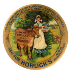 FOUR EXCELLENT COLOR AND DESIGN POCKET MIRRORS FOR HORLICK’S AND NATURE’S REMEDY.