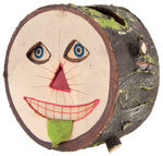 HALLOWEEN LOG FACE LANTERN.