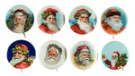 CHOICE COLOR SANTAS WITHOUT TEXT LIKELY USED AS SALESMAN'S SAMPLES.