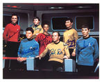 STAR TREK TV CAST LARGE SIGNED PHOTO.