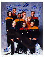 STAR TREK: VOYAGER TV CAST LARGE SIGNED PHOTO.