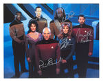 STAR TREK: THE NEXT GENERATION LARGE SIGNED CAST PHOTO.