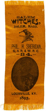 "SALEM WITCHES" GAR RIBBON PICTURING PHIL SHERIDAN.