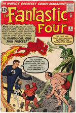 FANTASTIC FOUR LOT OF THREE EARLY COMICS.