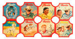 "MERITA/THE LONE RANGER" BREAD END LABELS COMPLETE SET.