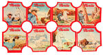 "MERITA/THE LONE RANGER" BREAD END LABELS COMPLETE SET.