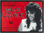 ALICE COOPER SIGNED & FRAMED CONCERT POSTER.