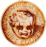 "ALICE COOPER - BILLION DOLLAR BABIES" PROMOTIONAL RECORD STORE DISPLAY.