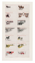 "BROCKTON FAIR" UNCUT ENVELOPE SHEET.