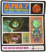 "THE OUTER SPACE MEN BY COLORFORMS ALPHA 7 - THE MAN FROM MARS" CARDED ACTION FIGURE.