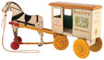 "BORDEN'S FARM PRODUCTS" MILK WAGON PULL TOY.