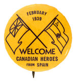 CANADIAN RARE SPANISH CIVIL WAR BUTTON.