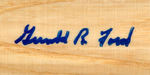 SIGNED "GERALD R. FORD" RAWLINGS BASEBALL BAT TITLED "BIG STICK/GERALD FORD PROFESSIONAL MODEL."