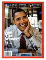 BARACK OBAMA SIGNED "TIME" MAGAZINE.