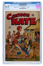 "CANTEEN KATE" #3 NOVEMBER 1952 CGC 6.0 FINE.