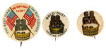 “GOLD DUST WASHING POWDER” ALL THREE BUTTONS KNOWN AND AMONG EARLIEST TO DEPICT AFRICAN AMERICANS.