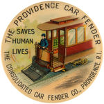 RARE MIRROR PROMOTES “THE PROVIDENCE CAR FENDER/SAVES HUMAN LIVES.”