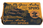 "GENE AUTRY OFFICIAL COWBOY SPURS" BOXED.