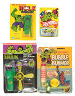 "THE INCREDIBLE HULK" TOY LOT.