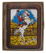 "GENE AUTRY" WALLET PAIR & WALLET EMBOSSING PLATE.