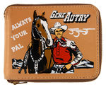 "GENE AUTRY" WALLET PAIR & WALLET EMBOSSING PLATE.