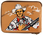 "GENE AUTRY" WALLET PAIR & WALLET EMBOSSING PLATE.