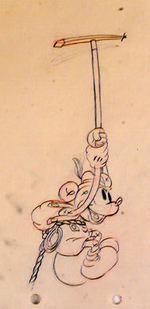 MICKEY MOUSE PENCIL DRAWING FROM ALPINE CLIMBERS.