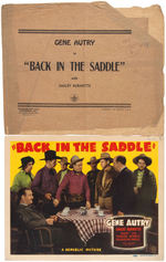 GENE AUTRY "BACK IN THE SADDLE" LOBBY CARD SET.