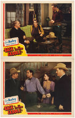 GENE AUTRY "BACK IN THE SADDLE" LOBBY CARD SET.