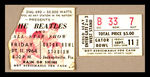 BEATLES TICKET STUB WITH TICKET PROMOTION BOOKLET.