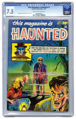 THIS MAGAZINE IS HAUNTED #2 DEC. 1951 CGC 7.5 CREAM TO OFF-WHITE PAGES.