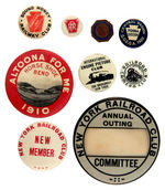 NINE ITEMS RELATING TO PA RAILROAD, NEW YORK RAILROAD, RAILROAD PHOTOGRAPHY CLUBS.