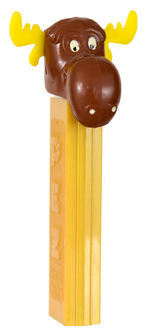 "BULLWINKLE" PEZ (YELLOW STEM).