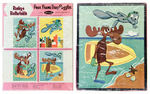 "ROCKY & BULLWINKLE FOUR FRAME TRAY PUZZLES" BY WHITMAN.