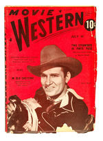 “MOVIE WESTERN” PULP FEATURING GENE AUTRY COVER AND ROY ROGERS STORY.