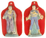 CAPTAIN MARVEL JR./FREDDIE FREEMAN CAST FIGURES ON CARD.