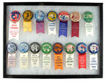 WOMAN'S BOWLING TOURNAMENT GRAPHIC BUTTONS COLLECTION 1949-1966.