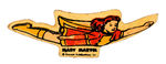 "MARY MARVEL" DIE-CUT FIBERBOARD RARE 1940s PIN.