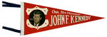 JFK 1961 INAUGURAL SMALL PENNANT.