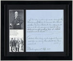 RUTHERFORD B. HAYES SIGNED DOCUMENT FRAMED.