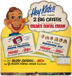 HOWDY DOODY COLGATE PROMOTIONAL STORE DISPLAY.