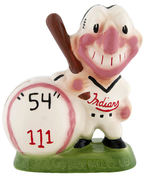 CLEVELAND INDIANS GIBBS-CONNOR "CHIEF WAHOO" 1954 SEASON BANK.