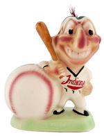 CLEVELAND INDIANS GIBBS-CONNOR "CHIEF WAHOO" BANK.