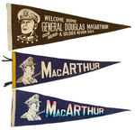 WORLD WAR II PENNANT LOT W/MacARTHUR.