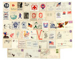 WORLD WAR II HOMEFRONT/WAR BOND/HITLER/PATRIOTIC ENVELOPES LOT #3.