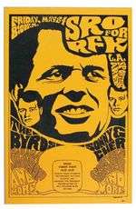 “SRO FOR RFK” 1968 CAMPAIGN RARE ROCK CONCERT POSTER.