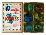 "JUMBO MULTICOLOR MARBLES" BOXED SET.